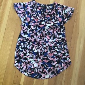 Jcrew flutter sleeve blouse